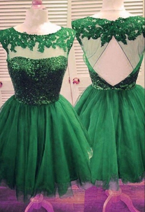Hunter Green Homecoming Dress,prom Dress,graduation Dress,party Dress,short  Homecoming D on Luulla