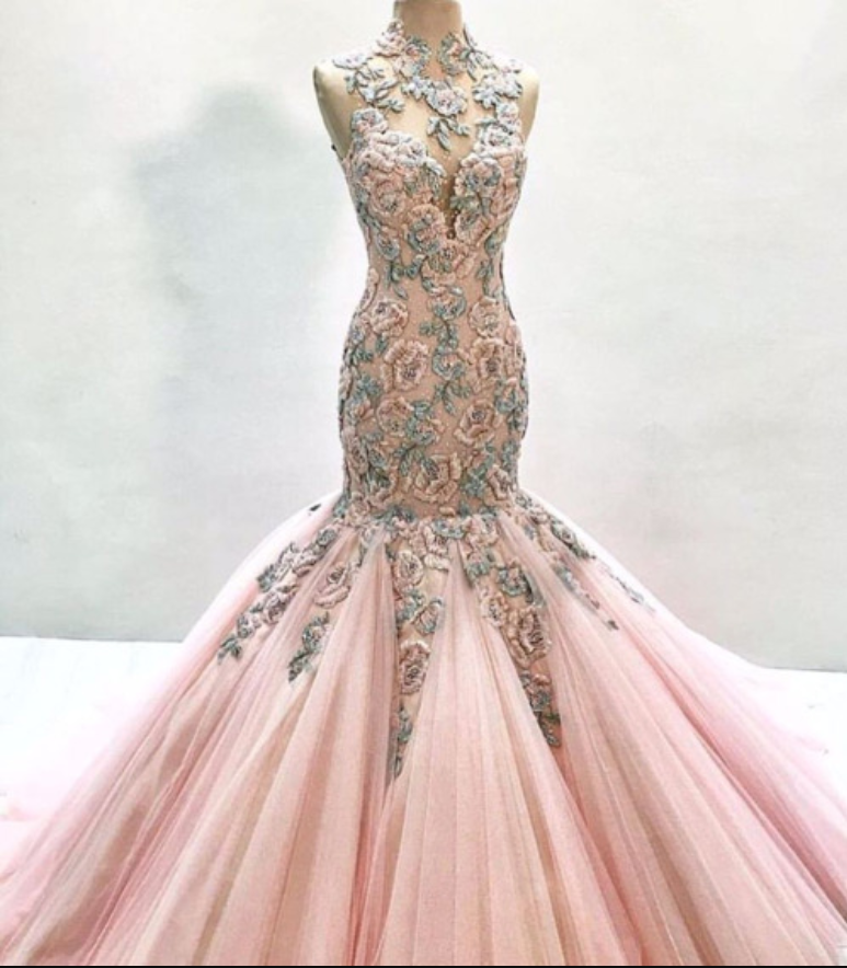 Prom Dress ,sexy Prom Dress, Mermaid Prom Dress, Evening Dresses,sexy Prom Dress, Modest Prom Dress, Blush Pink Prom Dresses