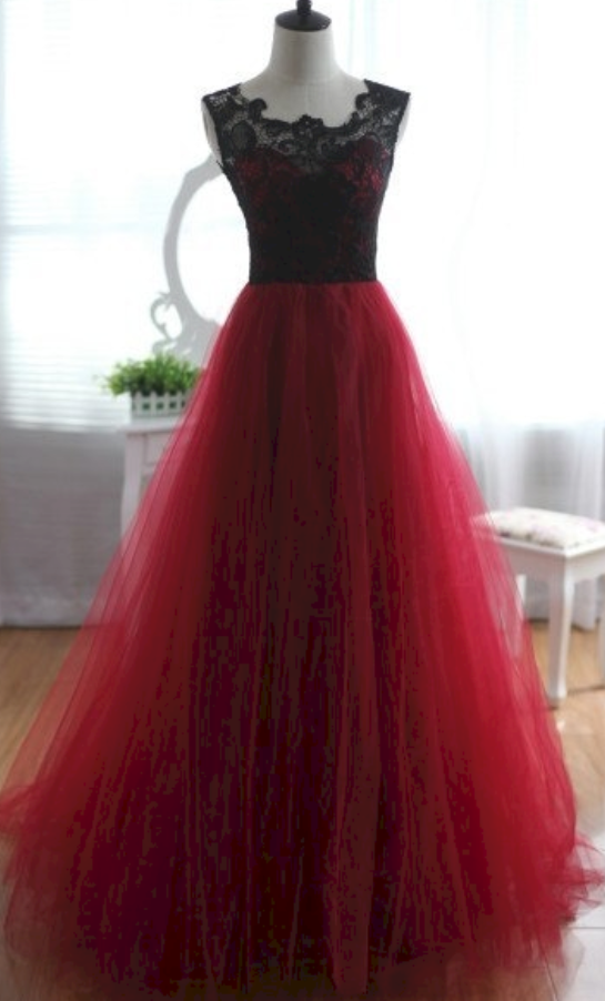 Burgundy Prom Dresses,lace Prom Gown,simple Evening Dress,lace Evening Dress,wine Red Formal Dress,backless Party Gowns