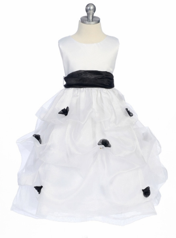 Marrylove Organza Girls Princess Skirt Dress White Flower Girl Dress Costumes Children Children's Wear Skirt Dress Dress Skirt