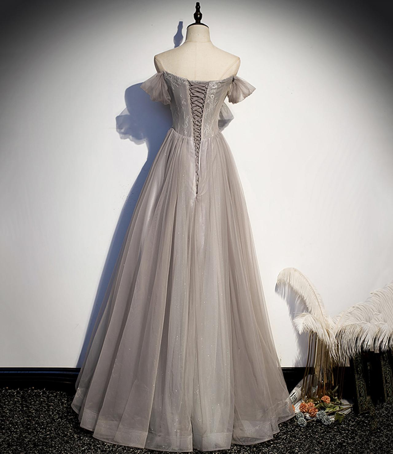 Elegant A-line Tulle Layered Prom Dress,Graduation Dress,Evening Dress Y2331