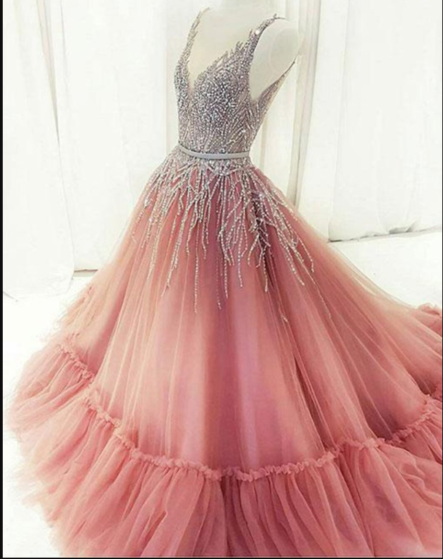 Stunning Sequins Long Customize Evening Dress, Long Formal Prom Dress