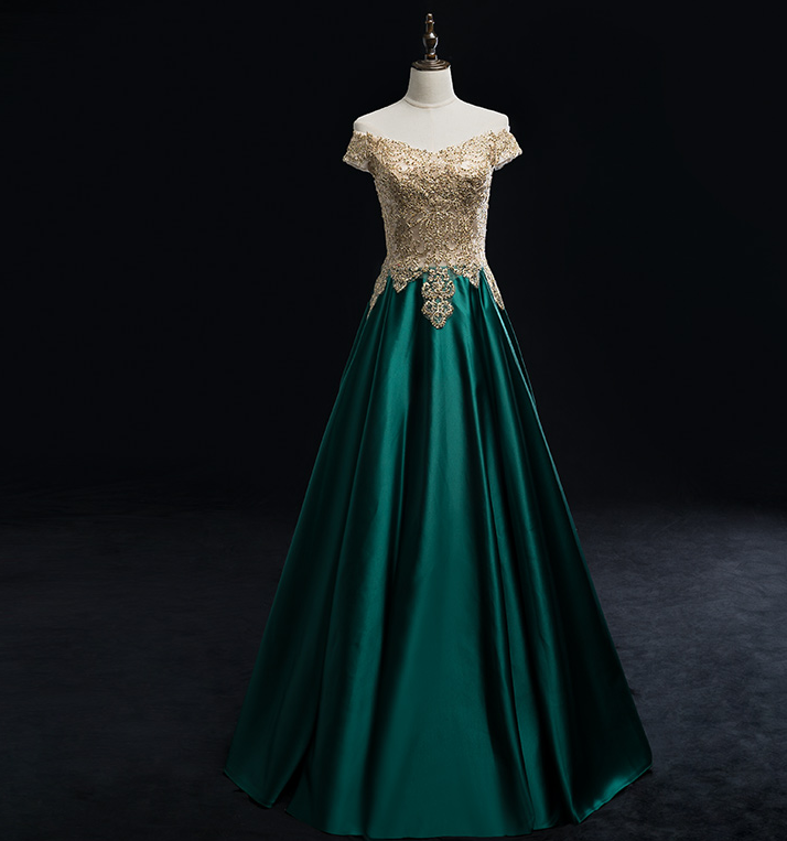 Dress One Shoulder Banquet 2022 Autumn And Winter Green Elegant Long Women Look Thin