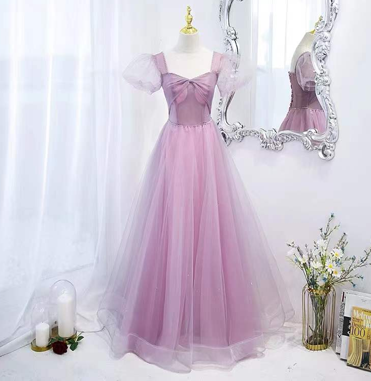 Fairy Evening Dress, Style, Temperament, Pink Dress, Light Luxury Party Dress,custom Made