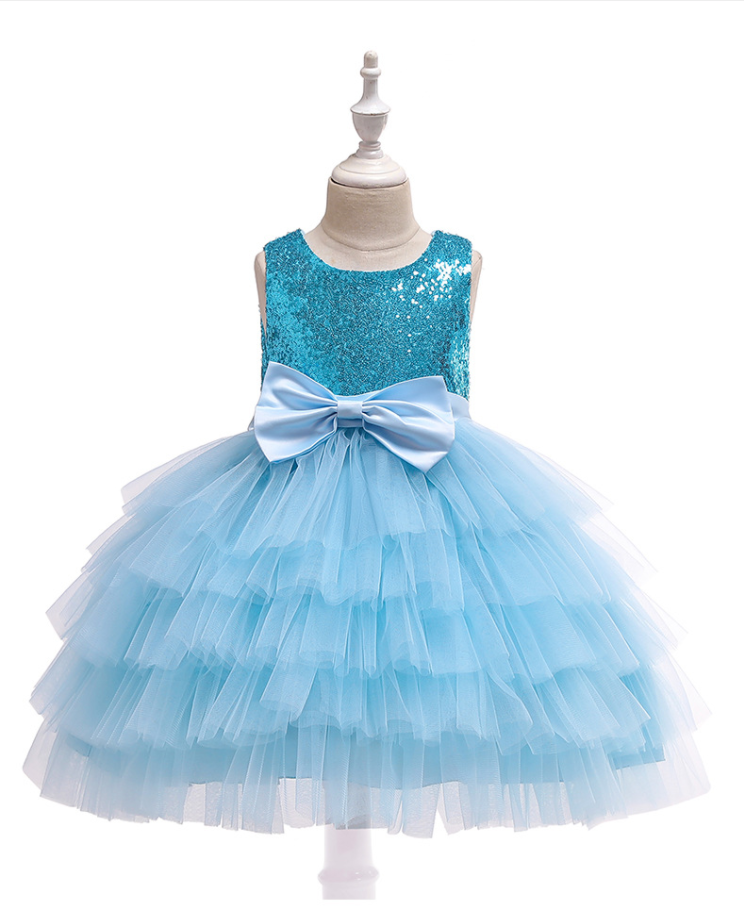Flower Girl Dresses, Children's Dress Skirt Girls Wedding Dress Flower Girl Princess Dress Sequins Children's Dress