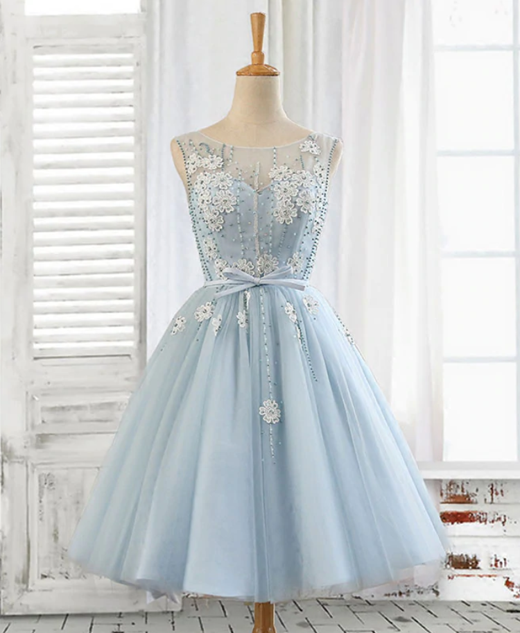 Homecoming Dresses,cute A Line Lace Tulle Short Prom Dress, Homecoming Dress