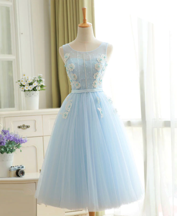 Homecoming Dresses,cute Lace Tulle Short Prom Dress, Homecoming Dress