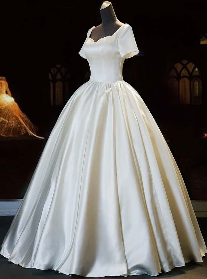 Wedding Dresses Sweetheart Satin Long Bridal Dress Wedding Dress on Luulla