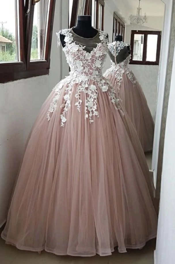 Prom Dresses,lace Long Ball Gown Dress Evening Dress