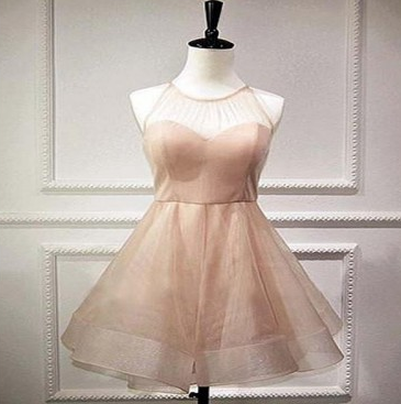 Champagne Homecoming Dresses, Homecoming Dresses A-line