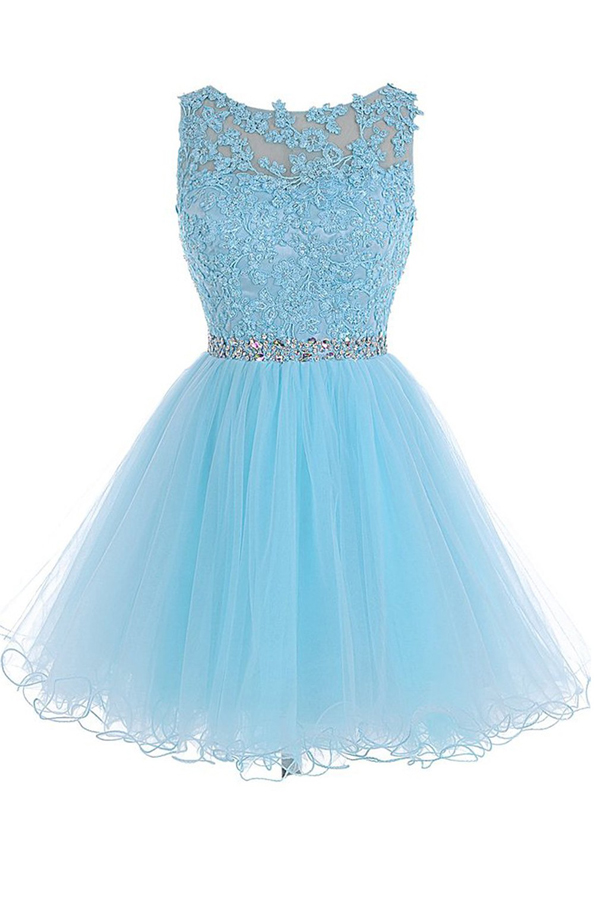 Short Blue Zipper-up Tulle Homecoming Dress,prom Dress,graduation Dress,party Dress,short Homecoming Dress,short Prom Dress,homecoming Dress