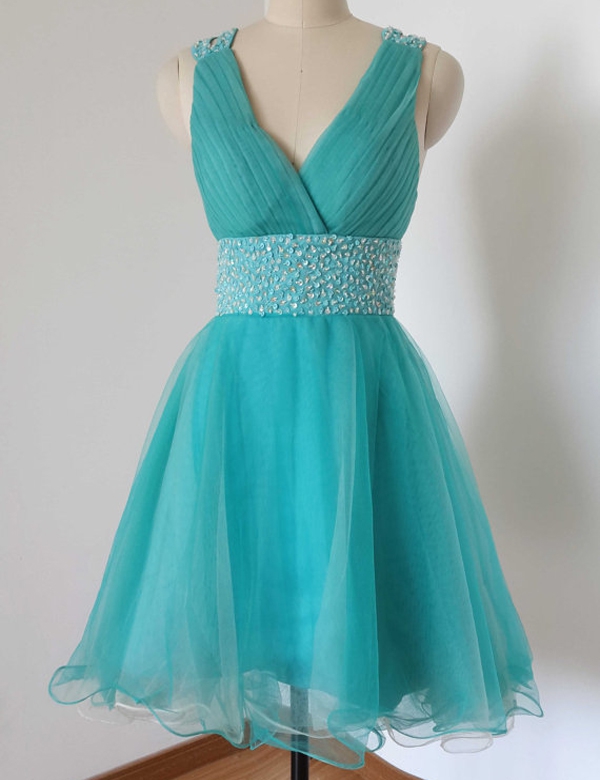 Homecoming Dresses, Graduation Dresses, Mini Party Dress, Homecoming Dresses With Silver Beaded, Short Prom Dresses