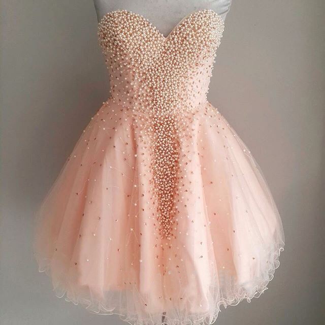 A-line Homecoming Dress With Sweetheart Neckline And Beaded Accents