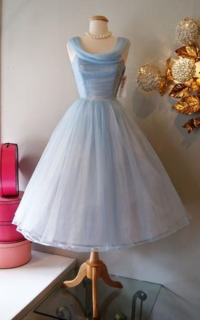 Vintage Homecoming Dress,homecoming Dress Vintage,blue Homecoming Dress