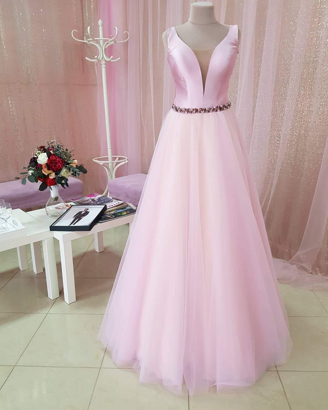 Elegant Prom Dress,open Back Satin Long Formal Dress,a-line Prom Dr,long Prom Dress,evening Dress