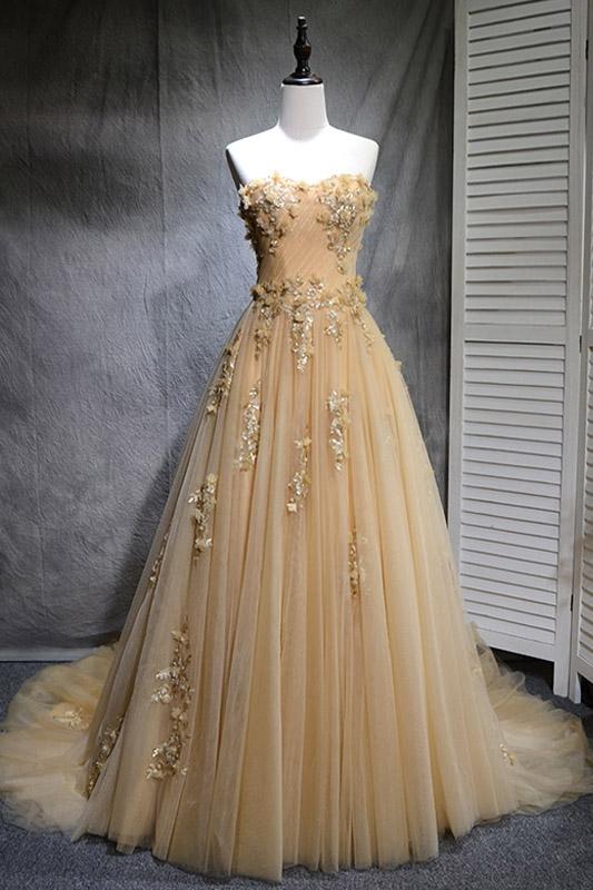 Elegant A-line Off The Shoulder Tulle Formal Prom Dress, Beautiful Long Prom Dress, Banquet Party Dress