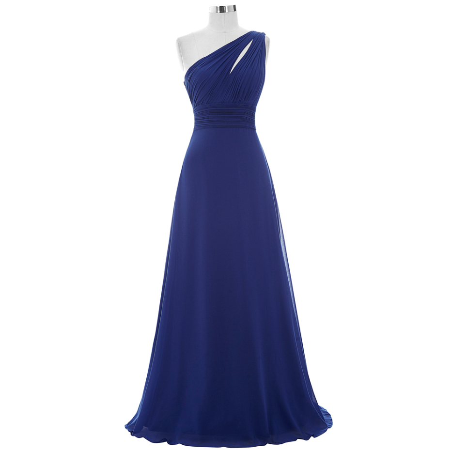 Prom Dresses,one Shoulder Royal Blue Bridesmaid Dress,floor Length A Line Royal Blue Bridesmaid Dresses,elegant Long Prom Dresses