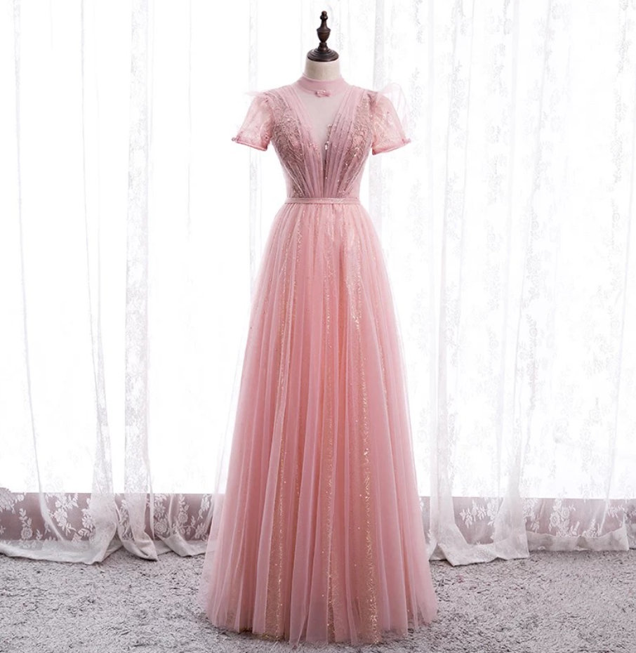 Prom Dresses,pink Prom Dress, Fairy Prom Dress, Sweet Party Dress
