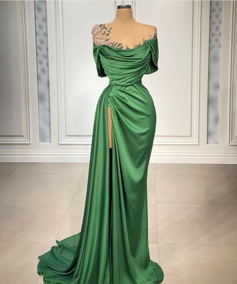 Prom Dresses,green Evening Dresses, Formal Dresses, Prom Dresses Long, Sexy Formal Dresses
