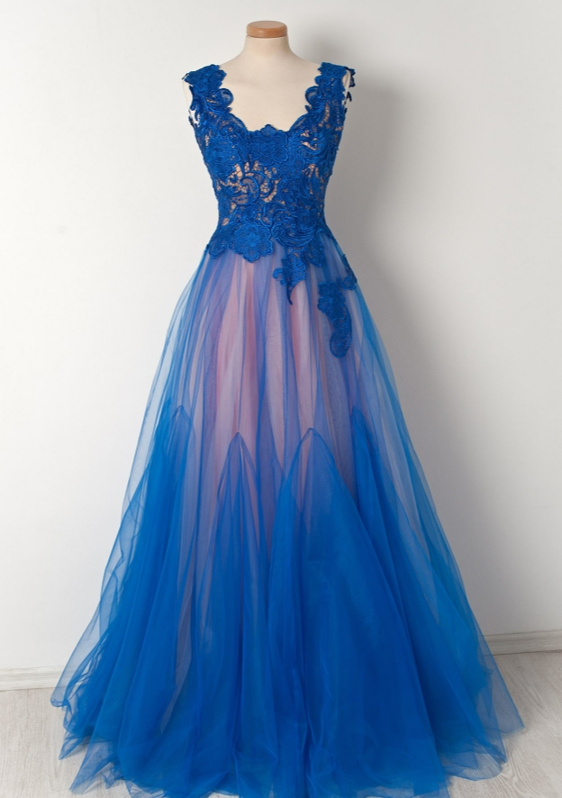 Prom Dresses,lace Prom Dresses,chic Prom Dresses, Sexy Prom Gown A Line Evening Dress