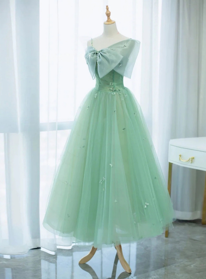 Prom Dresses,simple Tulle Length Prom Dress