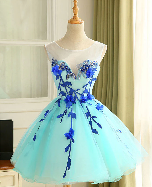 cute teal homecoming dresses open lace back dress Cute Turquoise A-line Sweetheart Pleated Long Prom  Dresses With Slit, MP995