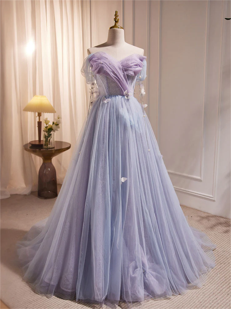 open lace back dress Full Iridescent Sequin V-Neck A-Line Prom Dress /w Leg Slit GLGL3027