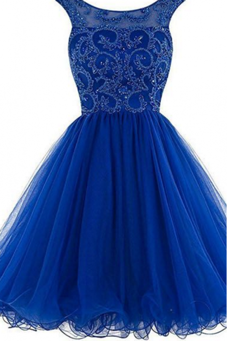 Royal Blue Homecoming Dresses, Backless Prom Dresses, Modest Party Dress, Simple Graduation Dresses, Formal Dresses,