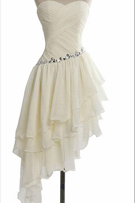 Dressytailor Charming Homecoming Dress Chiffon Homecoming Dress Pleat Homecoming Dress
