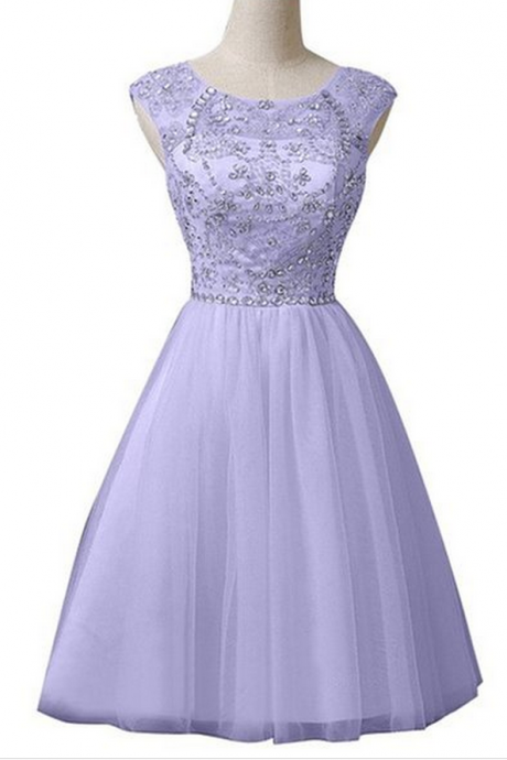 Short Tulle Homecoming Dress,sequin Beaded Homecoming Dresses
