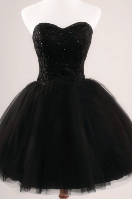 Sweetheart Bandage Homecoming Dress,black Homecoming Dresses