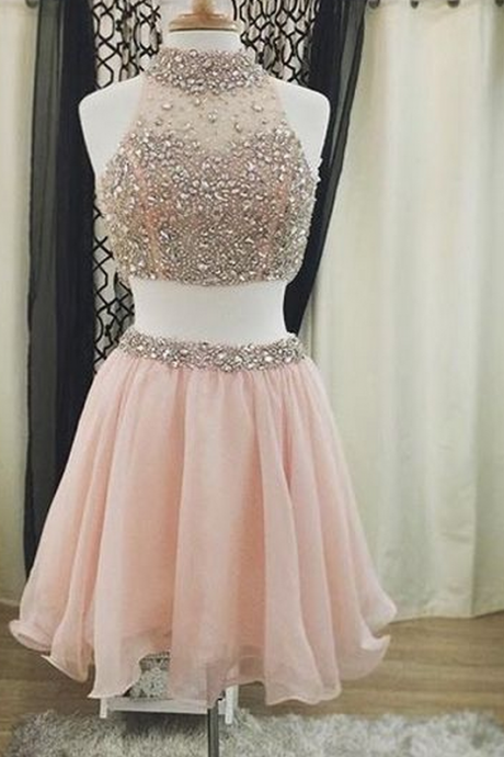 Sparkle Homecoming Dress,two Piece Homecoming Dresses