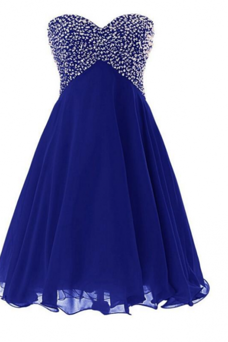 Sweetheart Blue Homecoming Dress,short Mini Homecoming Dresses