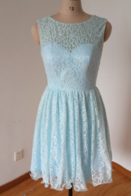 Light Blue Lace Homecoming Dresses,homecoming Dresses,short Homecoming Dresses