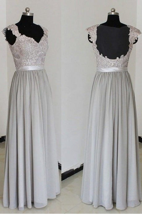 Long Bridesmaid Dress,lace Bridesmaid Dress,gray Bridesmaid Dress,bridesmaid Dresses