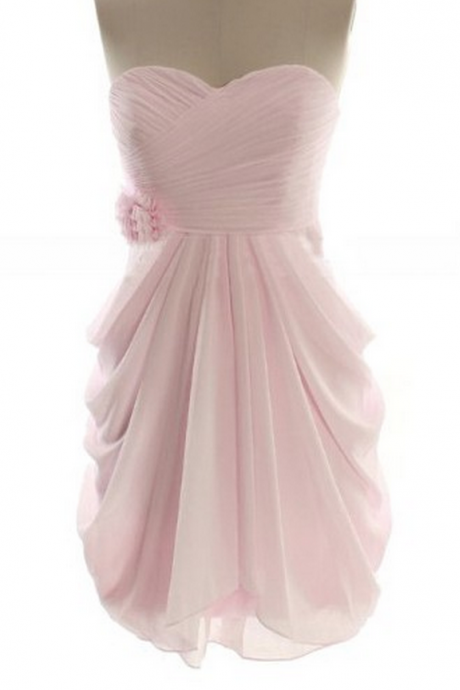 Pink Bridesmaid Dresses, Custom Bridesmaid Dresses, Simple Bridesmaid Dresses, Affordable Bridesmaid Dresses,