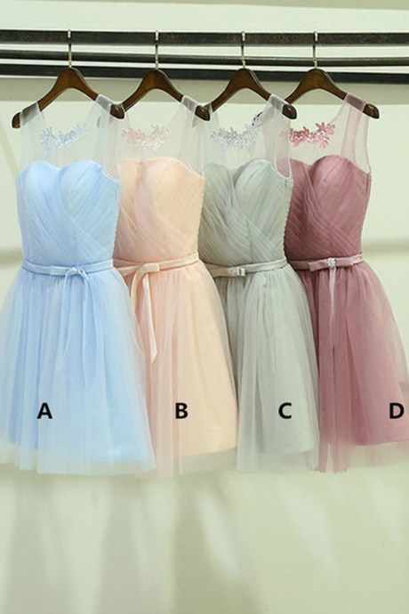 Short Bridesmaid Dress, Different Color Bridesmaid Dress,cute Bridesmaid Dress, Occasion Dress,elegant