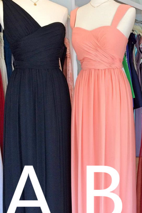 mixed style bridesmaid dress,chiffon bridesmaid dresses,long bridesmaid dresses