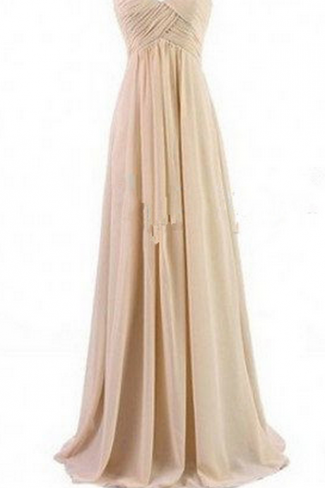 Bridesmaid Gown,Pretty Prom Dresses,Chiffon Prom Gown, Simple Bridesmaid Dress