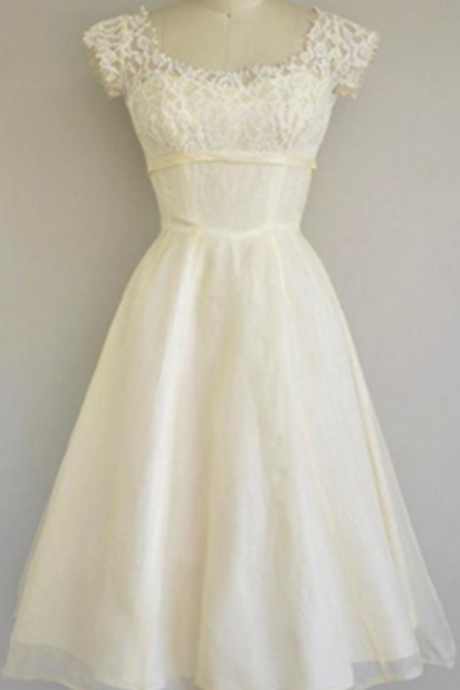 Classy Ivory Homecoming Dresses,beach Wedding Dresses,handmade Short Prom Dresses