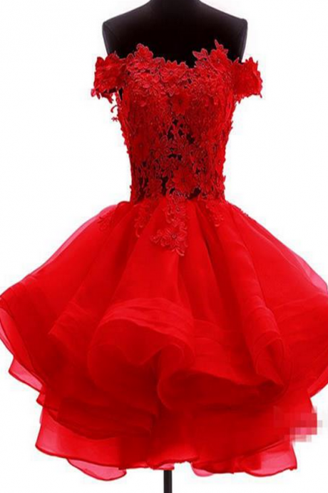 Short Homecoming Dress,custom Homecoming Dresses,red Homecoming Dress,lace Homecoming Dress,pretty Homecoming Dress