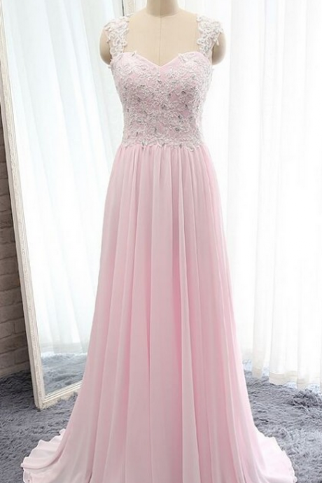 Pink Prom Dresses,backless Prom Dresses,long Elegant Prom Dresses,chiffon Prom Dresses,sexy Prom Dresses,