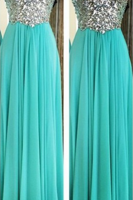 Real Made Beading Prom Dresses, Sweetheart Floor-length Evening Dresses,