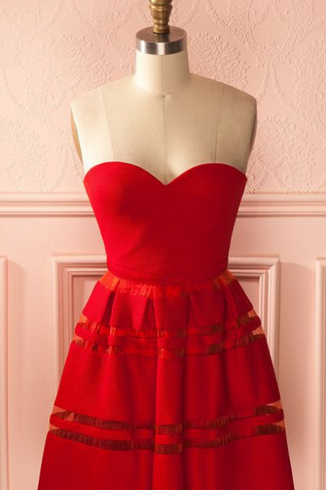 Red Prom Dress,Sweetheart Prom Dress,Fashion Homecoming Dress,Sexy Party Dress, New Style Evening Dress