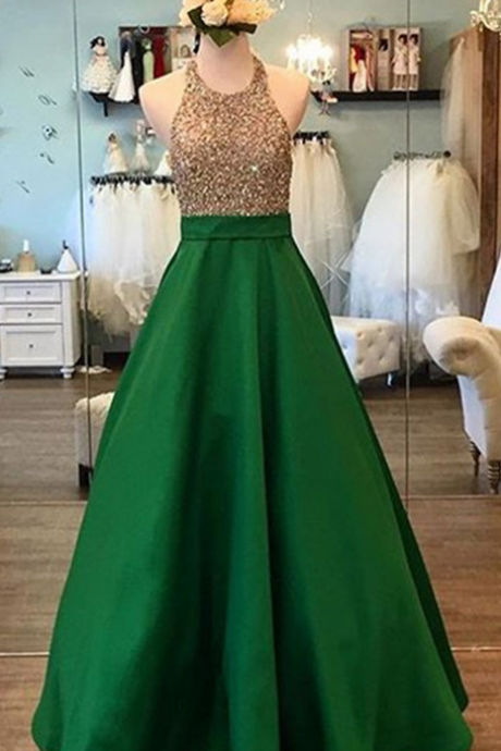 Prom Dresses,evening Dress,green Prom Dress,green Evening Dress,satin Prom Dress,ball Gowns Prom Dress,prom Dress