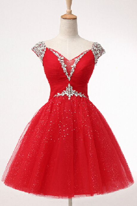 Lovely Short Ball Gown Sweetheart Prom Dress with Beadings, Ball Gown Prom Dresses, Homecoming Dresses, Lovely Dresses