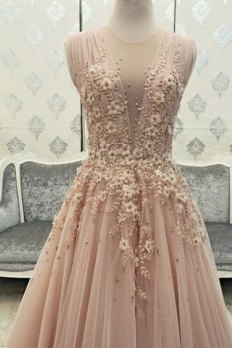 Sexy Evening Gowns,pink Prom Dress, Pageant Prom Gown