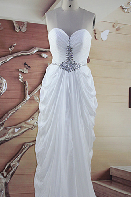 Prom Dress,sexy Elegant Prom Gown,charming Prom Gown,beaded Prom Gown,chiffon Prom
