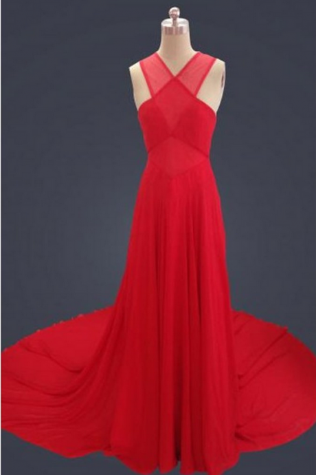 Prom Dresses,evening Dress,party Dresses,prom Dresses,chiffon Prom Dress,red Prom Gown,vintage Prom