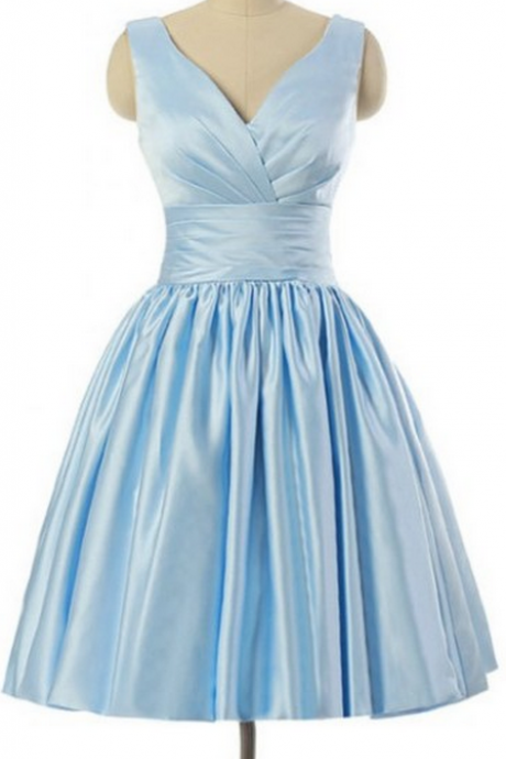 Prom Dresses,evening Dress,party Dresses,simple Homecoming Dress,light Blue Homecoming